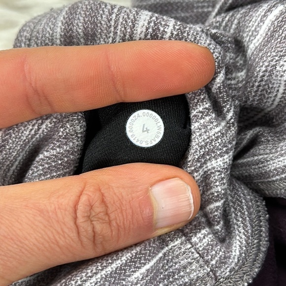 Lululemon Align Crop *21" Mini Space Dye Herringbone Jacquard Heathered Black - Picture 3 of 5